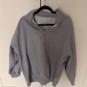 Aritzia Gray Crew Neck Sweater